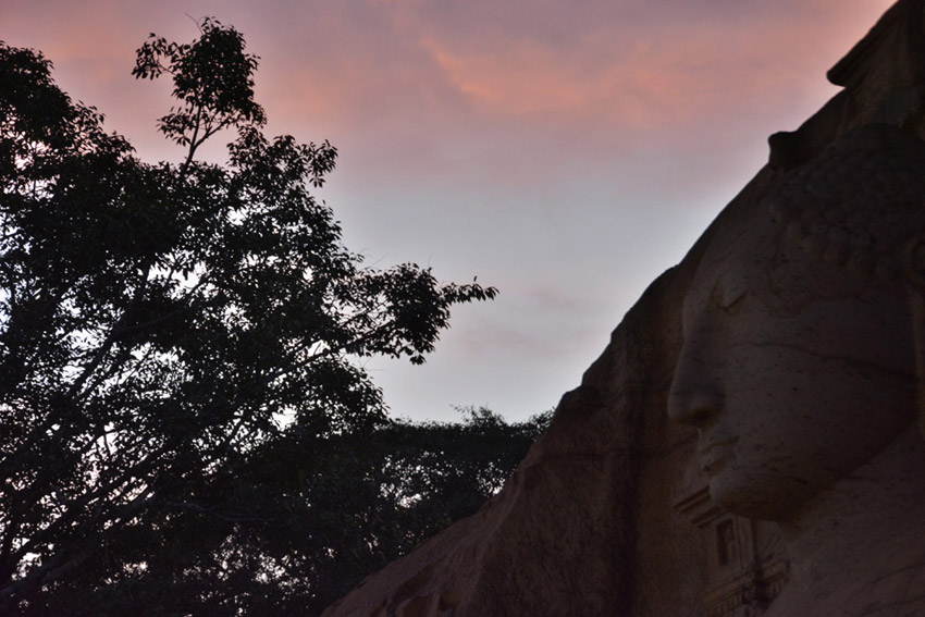 A Buddha statue in the city of Polonnaruwa.