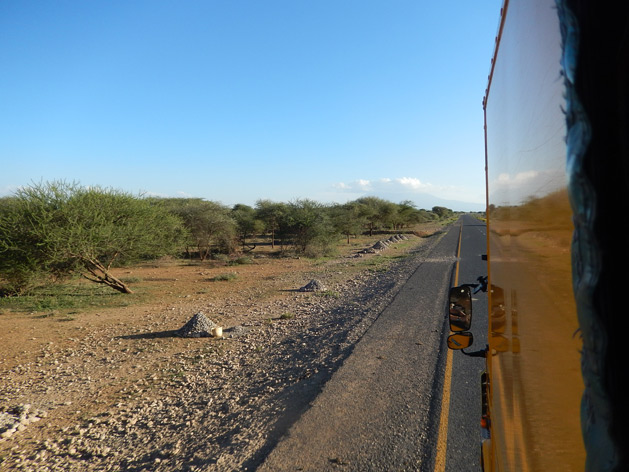 Cruising along rural parts of Tanzania.