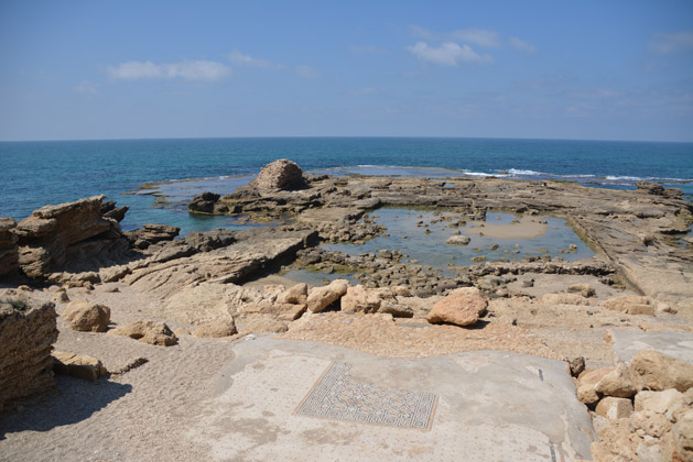 Herrod's former palace swimming pool at Caesarea.