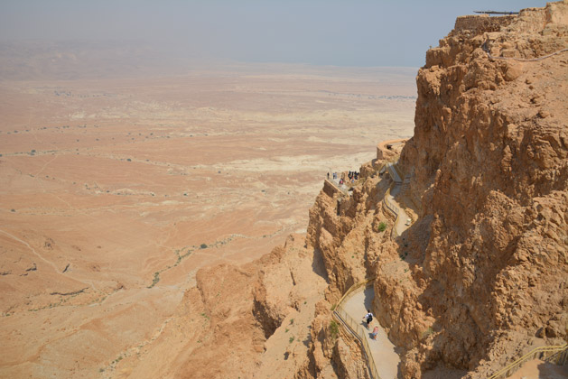 View from the top of Masada.