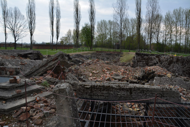 Ruins of one of two gas chambers at Birkenau.